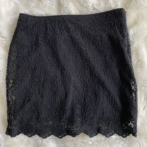 Zara lace mini skirt